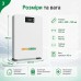 6,2 кВт LiFePO4 Комплект резервного живлення інвертор Anenji Wi-Fi + акумулятор з LCD-дисплеєм та Wi-Fi Genix Green 51.2V 100Ah