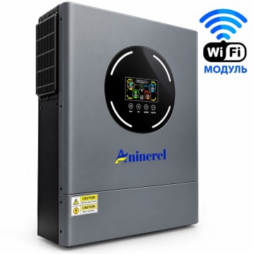 11 кВт 48 В Гібридний сонячний інвертор Aninerel з Wi-Fi та двома MPPT, Produced by Anenji з низьким рівнем шуму для дому, квартири