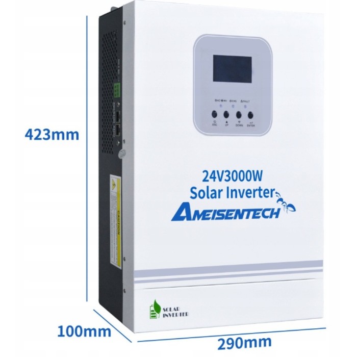 3 кВт LiFePO4 Комплект резервного живлення Інвертор Ameisentech+ 2 акумулятора 12V 100Ah Ameisentech для квартири, будинку 3 кВт LiFePO4 Комплект резервного живлення Інвертор Ameisentech+ 2 акумулятора 12V 100Ah Ameisentech для квартири, будинку