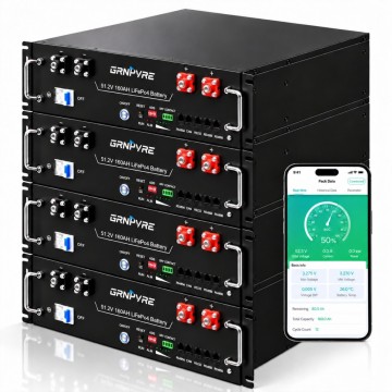 LiFePO4 51,2V 100Ah Акумулятор GRNYVRE, BMS, з Bluetoooth для систем резервного живлення будинку