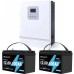 3 кВт LiFePO4 Комплект резервного живлення Інвертор Ameisentech+ 2 акумулятора 12V 100Ah Ameisentech для квартири, будинку