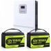 3 кВт LiFePO4 Комплект резервного живлення Інвертор Ameisentech + 2 акумулятора 12V/100Ah CyperOcean з BMS для квартири, будинку