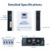 3 кВт LiFePO4 Комплект резервного живлення Інвертор Ameisentech + 2 акумулятора 12V/100Ah CyperOcean з BMS для квартири, будинку