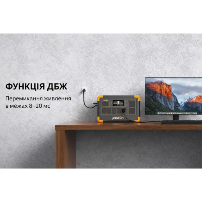 Портативна зарядна станція Pecron E1000LFP 1024 Вт·год, 1800 Вт, LiFePO , ДБЖ Портативна зарядна станція Pecron E1000LFP 1024 Вт·год, 1800 Вт, LiFePO , ДБЖ