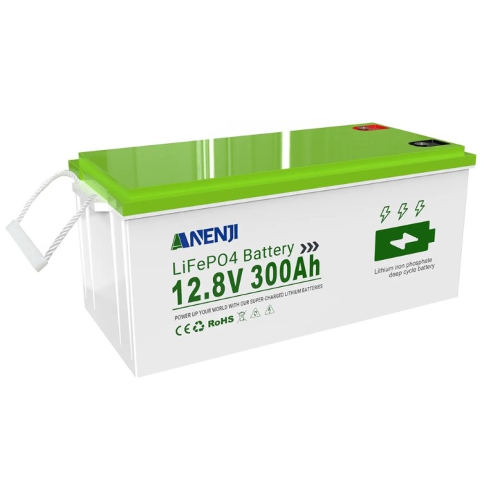 LiFePO4 12V/300Ah Акумулятор Anenji для резервного живлення будинку, квартири з BMS Grade B LiFePO4 12V/300Ah Акумулятор Anenji для резервного живлення будинку, квартири з BMS Grade B