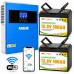 4.2 кВт LiFePO4 Комплект резервного живлення Інвертор Anenji WiFi 24 В + 2 акумулятора 12V 100Ah FLYFOREE, Smart BMS та Bluetooth