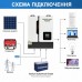 11 кВт LiFePO4 Комплект резервного живлення з Wi-Fi інвертор Daxtromn Power + 2 акумулятора 51,2V з LCD-дисплеєм Genix Green