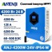 4.2 кВт LiFePO4 Комплект резервного живлення Інвертор Anenji WiFi 24 В з захистом IP54 + 2 акумулятора 12V 100Ah Foursun