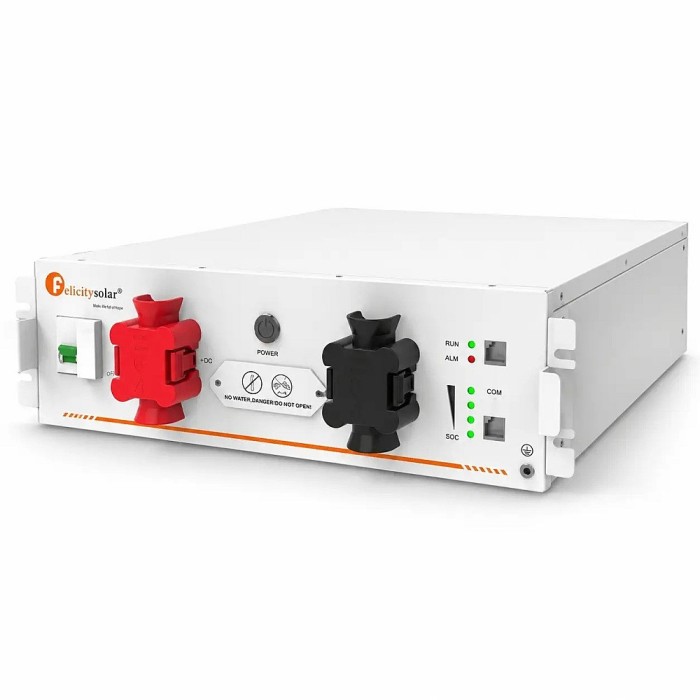 LiFePO4 51,2V/100Ah Акумулятор Felicity з BMS 100 А для систем резервного живлення LiFePO4 51,2V/100Ah Акумулятор Felicity з BMS 100 А для систем резервного живлення