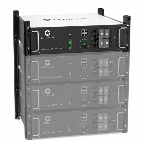 LiFePO4 48V 100Ah акумулятор Lvtopsun rack, BMS, 5120Wh, рековий