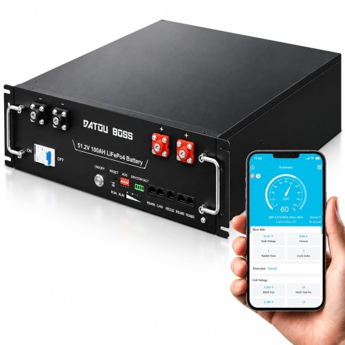 LiFePO4 51,2V 100Ah Акумулятор DatouBoss DT-3U-Z48100, BMS, з Bluetoooth для систем резервного живлення