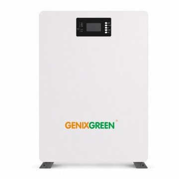 LiFePO4 51,2V/100Ah Акумулятор Genix Green з Wi-Fi, Smart BMS, LCD-дисплеєм 5,12 кВт*год для систем резервного живлення