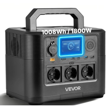 Портативна зарядна станція Vevor 1008Wh / 1800W / LiFePO4