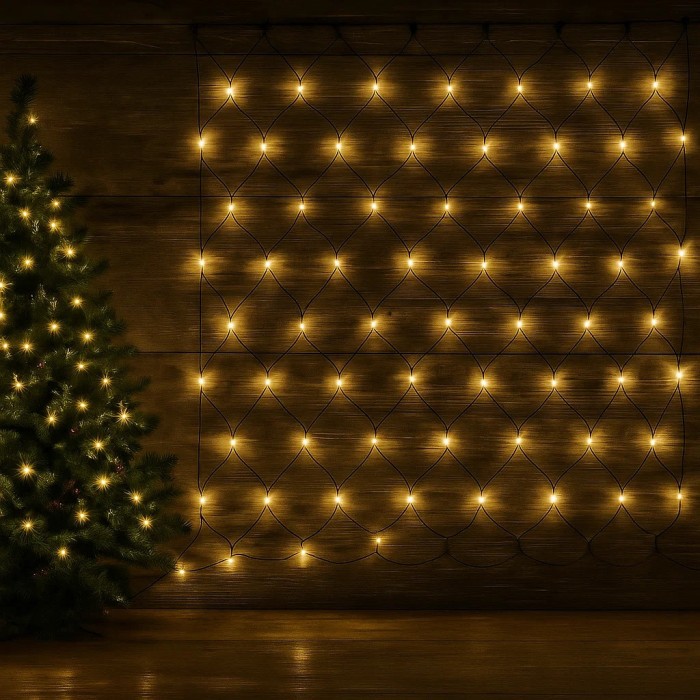 Світлодіодна гірлянда-штора LightZone 160 LED 13.2 м тепле біле світло, таймер, ефект мерехтіння Світлодіодна гірлянда-штора LightZone 160 LED 13.2 м тепле біле світло, таймер, ефект мерехтіння