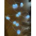 Світлодіодна гірлянда на батарейках Oecolux LED Tischdekoration Kunststoffkugel, біле світло