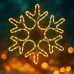 Новорічна світлодіодна фігура Сніжинка LightZone, теплий білий