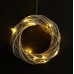 Декоративний LED-віночок, с таймером 6 годин, на батарейках, різдвяна прикраса