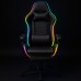 Крісло геймерське ProGame з RGB підсвіткою GX-150, підставка для ніг, комп'ютерне ігрове